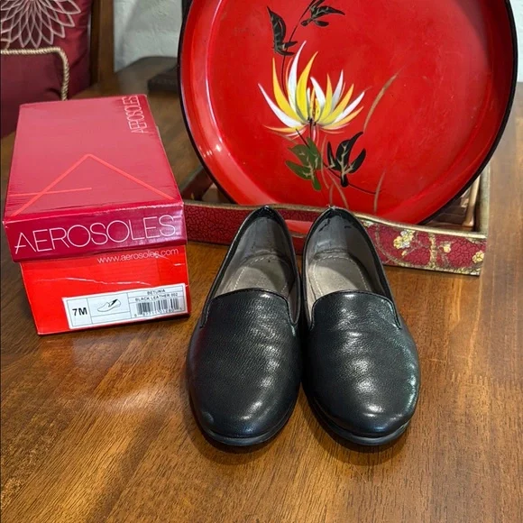 aerosoles black dress shoes Aerosoles Women's Damir Dress Flat - Black Suede main image 0